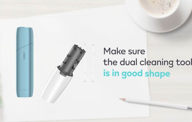 IQOS ORIGINALS ONE heated tobacco device and dual cleaning tool